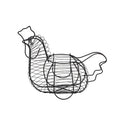 Ornament Kitchen Storage Woven Basket Hollow Metal Egg Fruit Container Household Kitchen Organizer American Style 3-6L Capacity
