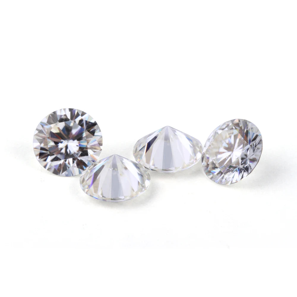 VVS1 DEFGHIJ White Color 0.7mm to 2.9mm Round Cut Per Carat Price Moissanite Melee Diamond