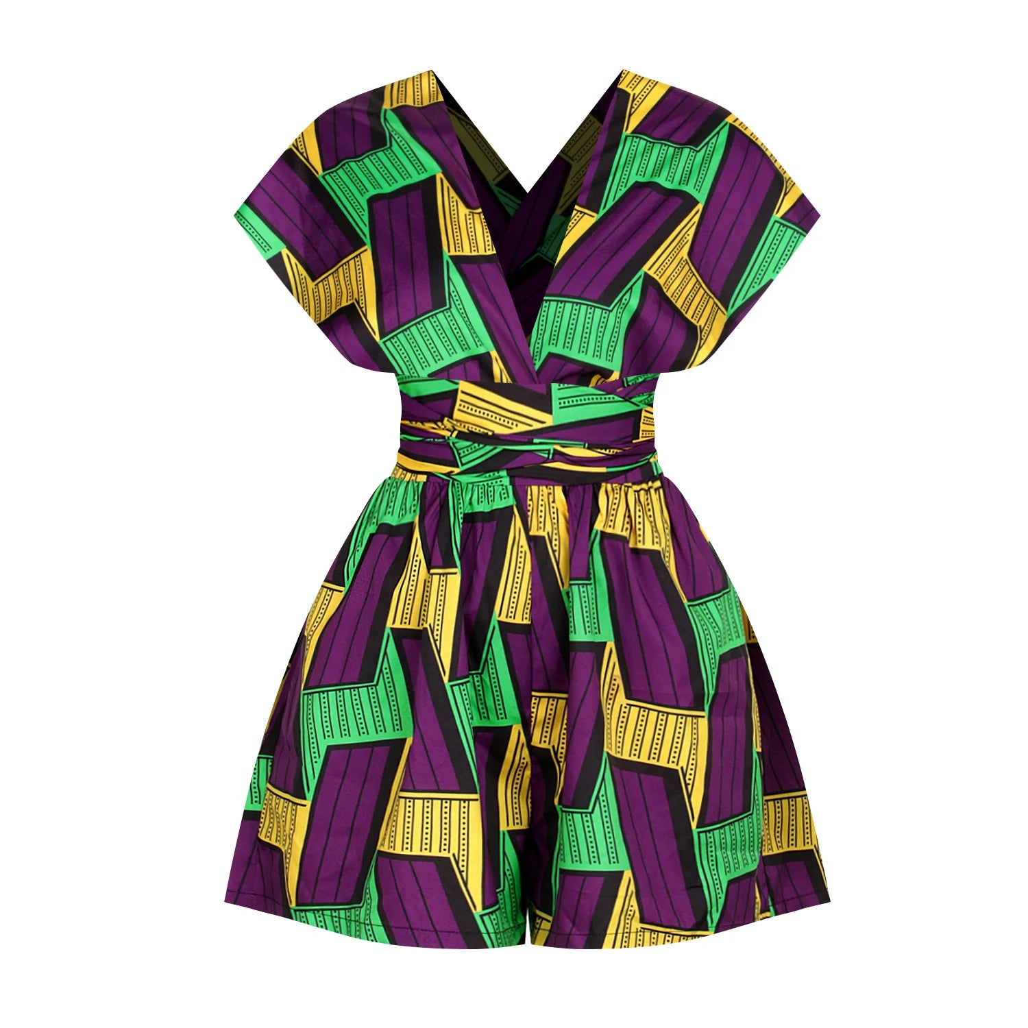 African Style Digital Printed DIY Multi-purpose Jumpsuit Shorts Middle Eastern Casual Loose Pants