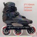 Wholesale Customize Carbon Fiber Professional Inline Slalom Roller Skates for Kids and Teenagers with CNC Aluminum Alloy Frame