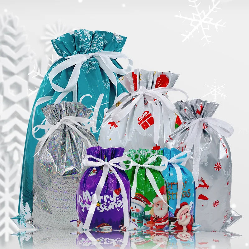 Wholesale  New Christmas Gift Candy Wrapping Bags Gift Bags Packaging Bag