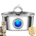 OEM 3.2L Eco-Friendly Stylish Stainless Steel Automatic Cat Water Fountain with Portable Design for Indoor Use