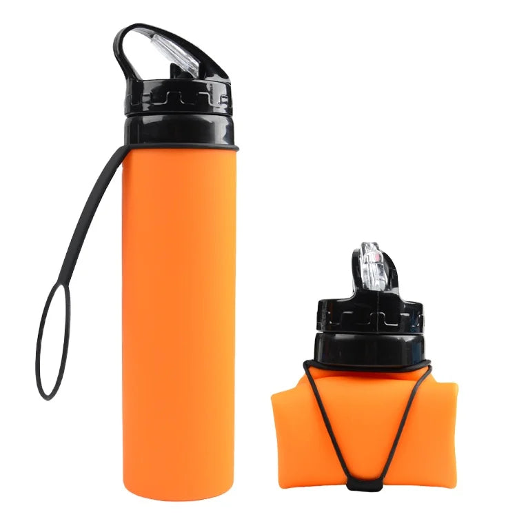 Eco-friendly Reusable Travel Folding Bottle Sport Portable Collapsible Silicone Water Bottle