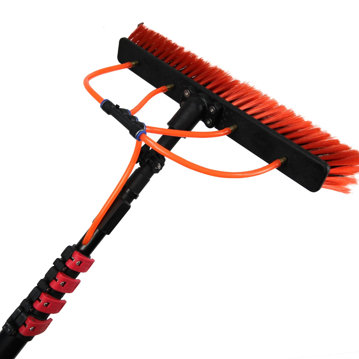 Extentool Multifunction Solar Cleaning Brush Pole Solar Cleaner Kit Long Handle Telescopic Pole