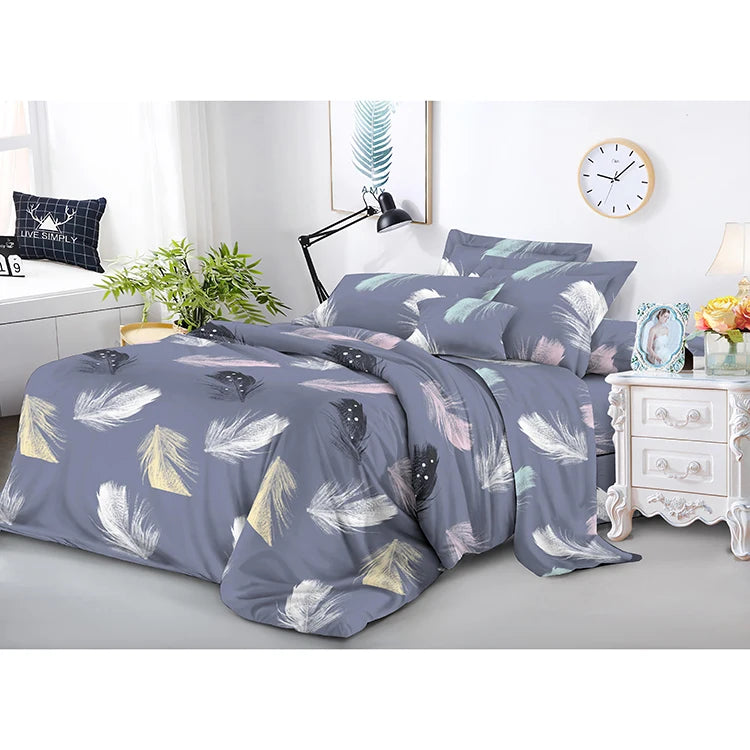 Peach Skin Fabric 100% Polyester Woven Breathable Shrink-Resistant Bedding Fabric Peach Finished Pattern for Lining Home
