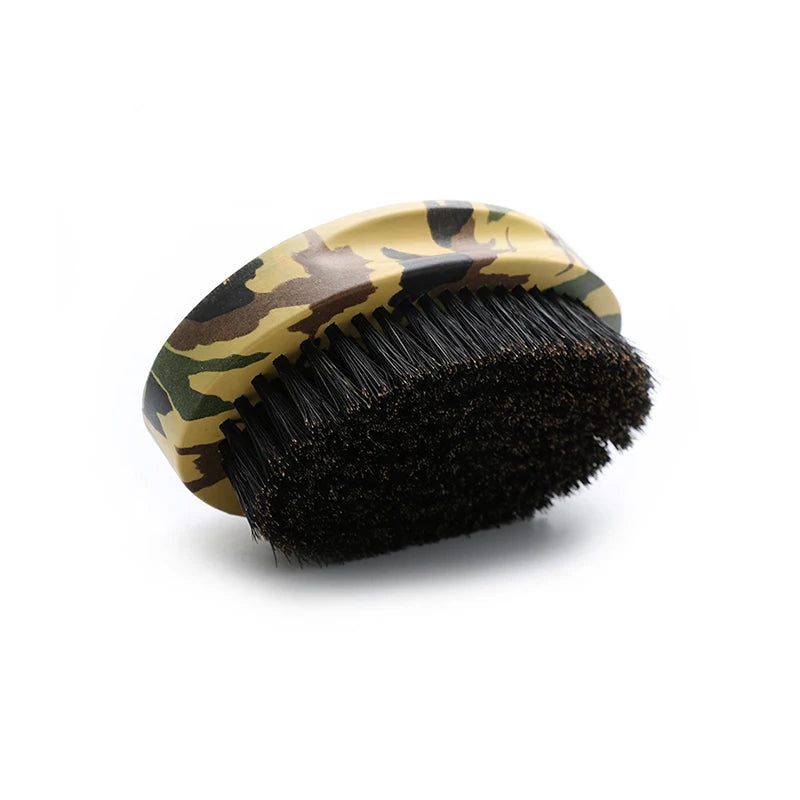 Custom Professional 360 Wave Beard Brush Boar Bristle Wooden Handle Palm Curve for Home Use Customizable Logo OEM/ODM