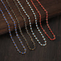 2022 New Trendy Stainless Steel Blue Eye Necklace Handmade Bead Jewelry Gifts for Women