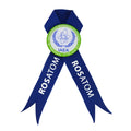 Custom Silver-Plated Metal Enamel Printed Ribbon Silk Screen Printing Butterfly Clutch/Safety Pin Attachment Badge Emblem