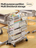 Modern Style Hot Sale Extendable Assembled Iron Bookcase Living Room Furniture Small Floor Cabinet Racks Bedroom School Dining
