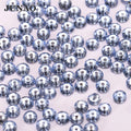JUNAO New Silver Back Glass Beads 3mm 4mm 5mm 6mm 8mm Crystal Stones With Mid-Hole Sewing Glass Rhinestones for Wedding