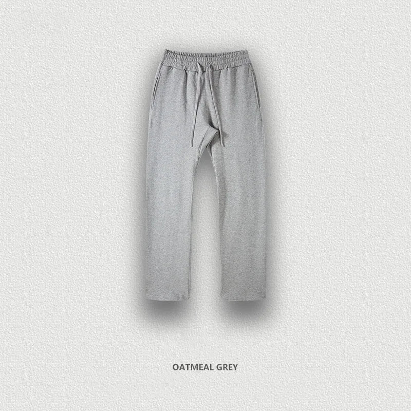 Best Sale Cotton Fleece Workout Sweat Pants Athletic Wide Leg Blank Jogger Pants Mens