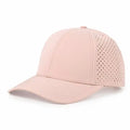 Wholesale 8 Color Custom Logo Curved Brim Adjustable Quick Dry Laser Cut Hole Mesh Baseball Hat Waterproof Snapback Cap