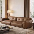Italian Style Faux Leather & Fabric Sofa Set 2 Seater Recliner Sectional for Luxury Living Room