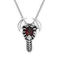 Charm Bracelet for Men Punk Animal  Necklace Gothic Stainless Steel Silver Scorpion Pendant Box Chain Man Necklace Jewelry