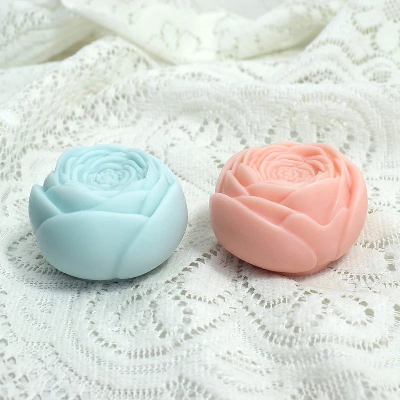 Homemade Aromatherapy Candle Making 3-Piece 3D Silicone Flower Candle Molds-Food Grade Eco-Friendly & Reusable