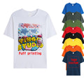 High Quality 100% Cotton Oem Your Brand Tshirt Custom 3d Foam Puff Printing Logo Unisex Short Sleeve Men's Plus Size T-shirts
