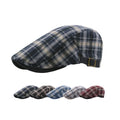 Wholesale Summer Autumn Plaid Women & Men Gingham Hats Flat Ivy Cap Fashion Hats