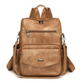 0901 Custom Wholesale University Fashion Cute College Teen Girls Travel PU Leather Large Capacity 2025 Ladies Women Backpack Bag