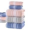 Soft and Absorbent Woven Cotton Terry Towel Set-Large Bath & Shower Towels for Home Use