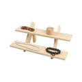 Wooden Retail Display Riser Stand for Jewelry Earrings & Rings Easy Standing Type Installation
