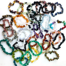 Wholesale Natural Crystal Healing Stones Chips Bracelet for Gift