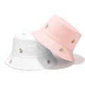 2023 New Hot Selling Reversible Double Sided Embroidered Pineapple Solid Color Designer Reversible Bucket Hats