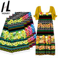 Henry Factory Direct Tribal Style Islander New Design Floral Polyester Print Fabric for Garment Clothing