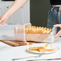OWNSWING Plastic Bread Box With Drawer Bread Keeper With Airtight Lid Food Storage for Kitchen Counter