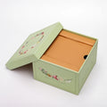 Custom Printed Top Bottom Box Rigid Cardboard Square Storage Container Present Large Gift Box with Lid