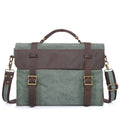 Free Sample Customized Retro Laptop Cross Body Satchel Briefcase Side Bags Vintage Men's Crossbody Canvas Shoulder Bags