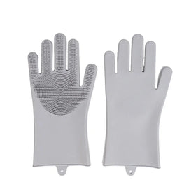 Pet Grooming Gloves for Bathing and Hair Removal Dogs and Cats Bath Shampoo Brush Soft and Durable Silicon