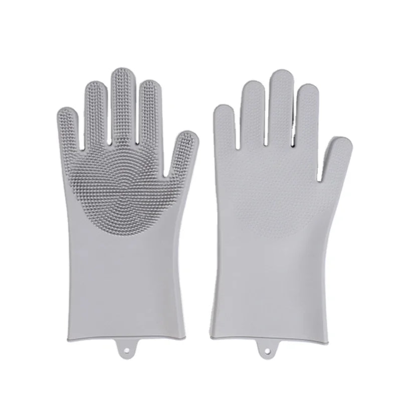 Pet Grooming Gloves for Bathing and Hair Removal Dogs and Cats Bath Shampoo Brush Soft and Durable Silicon