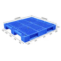 Industrial 1200*1000*150MM Perforated Racking Steel Reinforced 3 Skids Vented Plastic Pallet for Storage for Shelving System