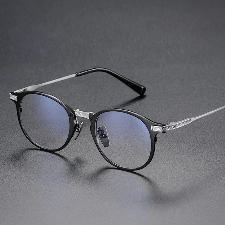 Retro Style Super Hot Eyewear Titanium Steel Glasses Optical Eye Wear Eyeglasses Round Frames Spectacle Wholesale
