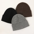 50% Yak Wool 50% Wool Winter Hats Custom logo Plain Color Women Luxury Fashion Cute Warm Knit Cuffed Beanie Hat