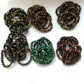 Precious Real Lucky Healing Natural 8mm tiger Eye  Crystal Stretch Stone Bead Bracelets for Women and Men