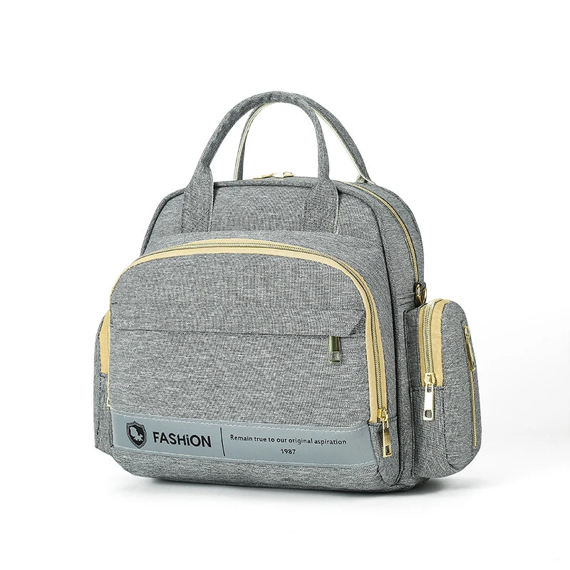 2024 Hot Selling Lady National Summer Waterproof Nylon Multi Function Travel Backpack Mommy Diaper Bag