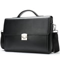 Men Password Lock Anti-theft Handbag 14 Inch Laptop Bag PU Leather Messenger Bag Office Bag for Men Leather Briefcase Men