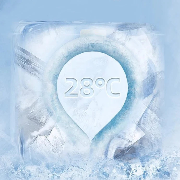 2026 Trending New TPU PCM Reusable Instant Freeze Neck Cooler Ring Fashion Portable Cooling Tube Dog/Human Outdoor Sport comfort