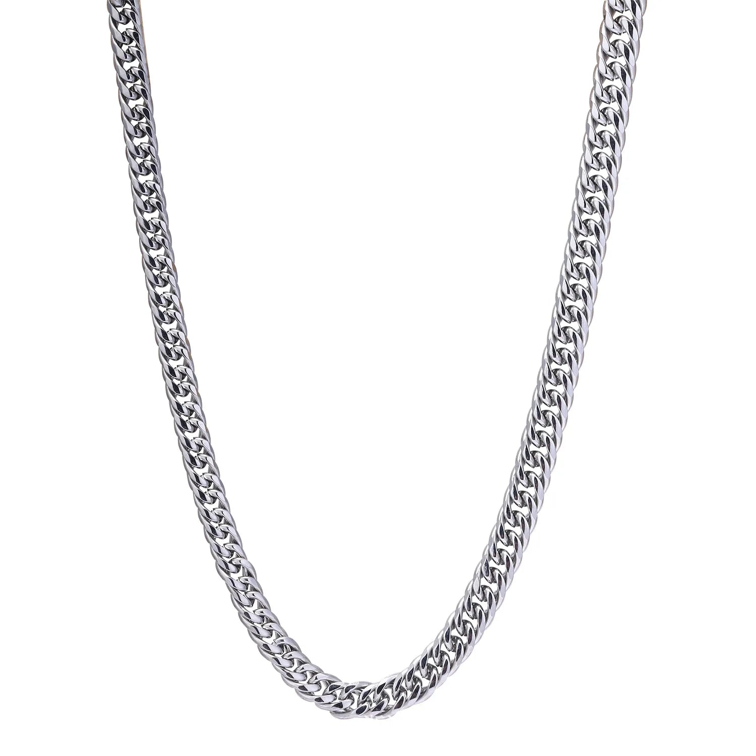 Korean Geometric Hip Hop Necklace Pendant Titanium Steel Necklace Personality Twist Necklace for Women Man