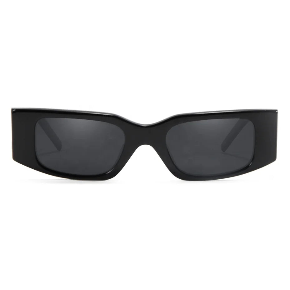 Acetate Frame Rectangle Women'S Sunglasses Polarized for Men Full Rim Women Trendy Retro 90S Square Sun Glasses Uv400 Protection