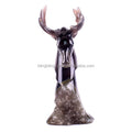 Exquisite Crystal Carving Animals Agate Geode Deer Craft Perfect Christmas Gift