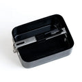 Two-Piece Portable Outdoor Camping Metal Lunch Box and Aluminium Mess Tin Practical Dinnerware Kit for Campers
