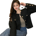 S-2XL Thickened Short Coat Autumn/Winter New French Advanced Temperament Versatile Top Blazer