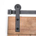 In Stock Wholesale Customizable 8 FT Classical Single Track Bypass Style Sliding Bypass Barn Door Hardware Kits