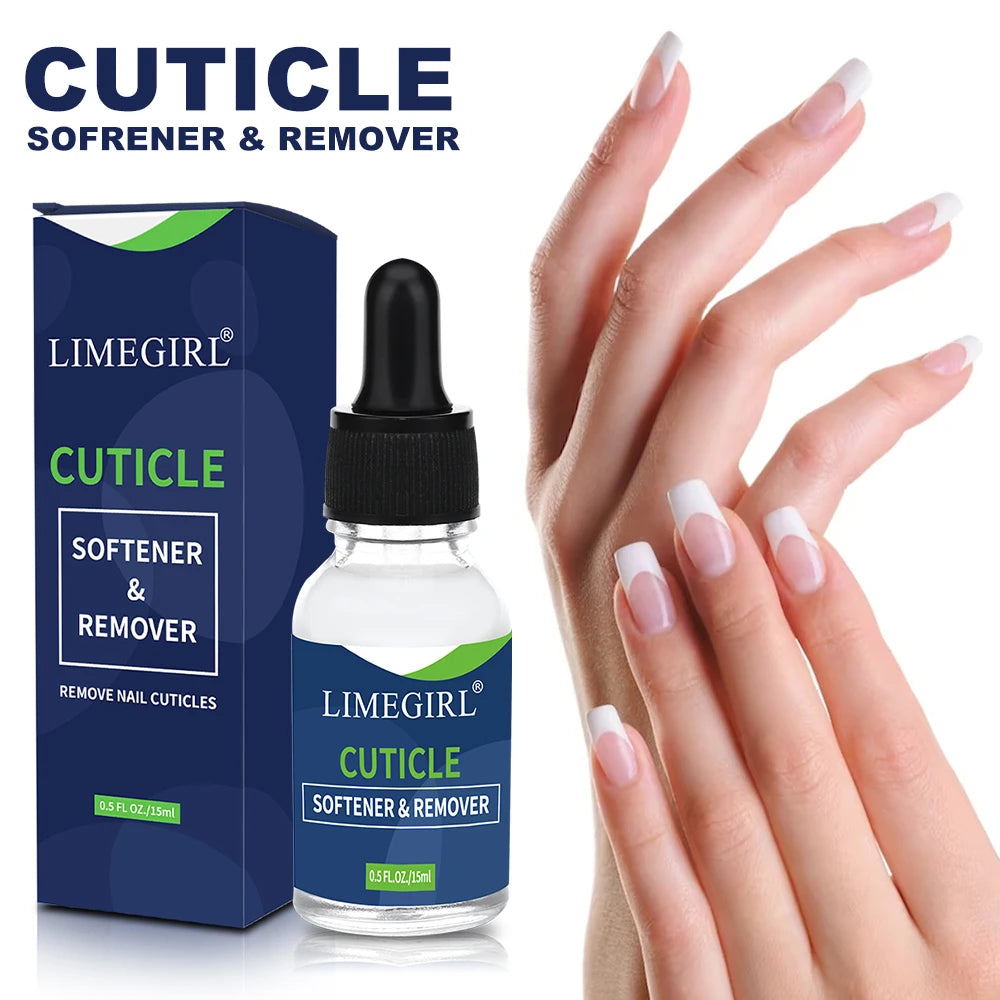 Clear Liquid Nail Care Oil & Cuticle Moisturizer Strengthener Resin Material for Dry Damaged Nails & Cuticle Repair