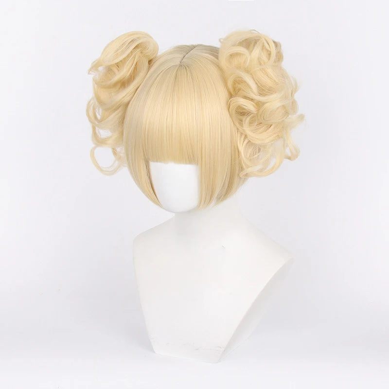 Boku No Hero Academia Himiko Toga Wigs Blonde Heat Resistant Synthetic Hair Costume Anime Wig for Party