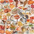 50 Pcs Autumn Forest Graffiti PVC Self Adhesive Stickers for Draw bar Box Guitar Water Bottle Cupboard Suitcase and Books