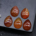 DIY Good Quality Dropl Pear Cabochon Cut Factory Cheap Price Carnelian Gemstone for Sale