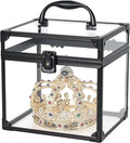 2025 Aluminum Hard Black clear Cosmetic Custom logo Portable Storage Organizer Brush Vanity Makeup  Packaging Box